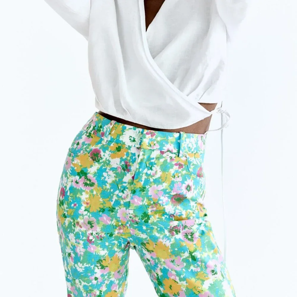 Zara printed linen